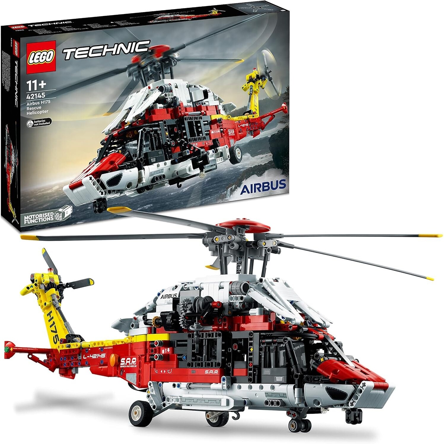42145 Airbus H175 Rescue Helicopter Building Set, 2001 Pieces